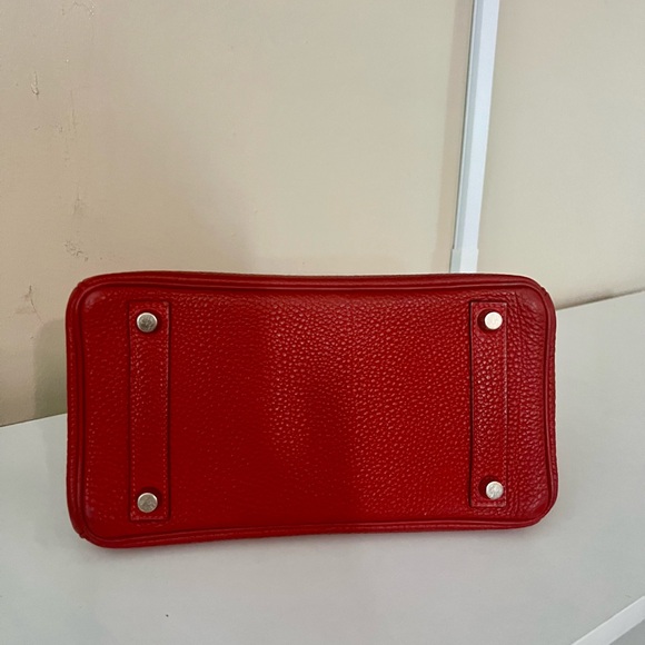 HERMES Togo Birkin 25 with Palladium Hardware - Picture 10 of 16